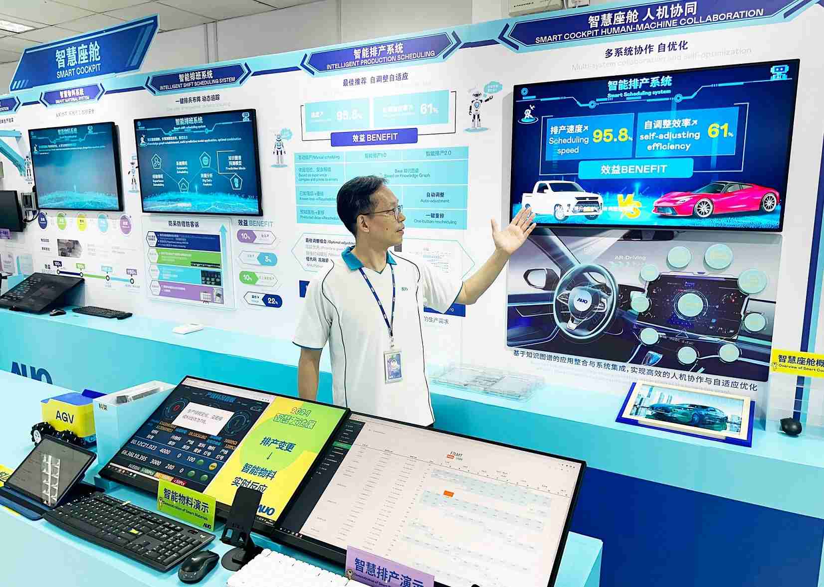 尊龙集团厦门将5G+ABC技术串联生产管理全流程，，，，打通研发、、采购、、、生管、、、、制程、、、设备、、质量等产品全生命周期制造流程，，，，完成数字化设计、、、、智慧供应链、、、智能座舱、、、、全流程设备管理、、数据驱动优化、、、智慧在线检测、、、智慧品管等自适应生产模式升级